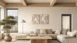 Wandpaneel Duet 40x20 cm beige/brown - set van 4