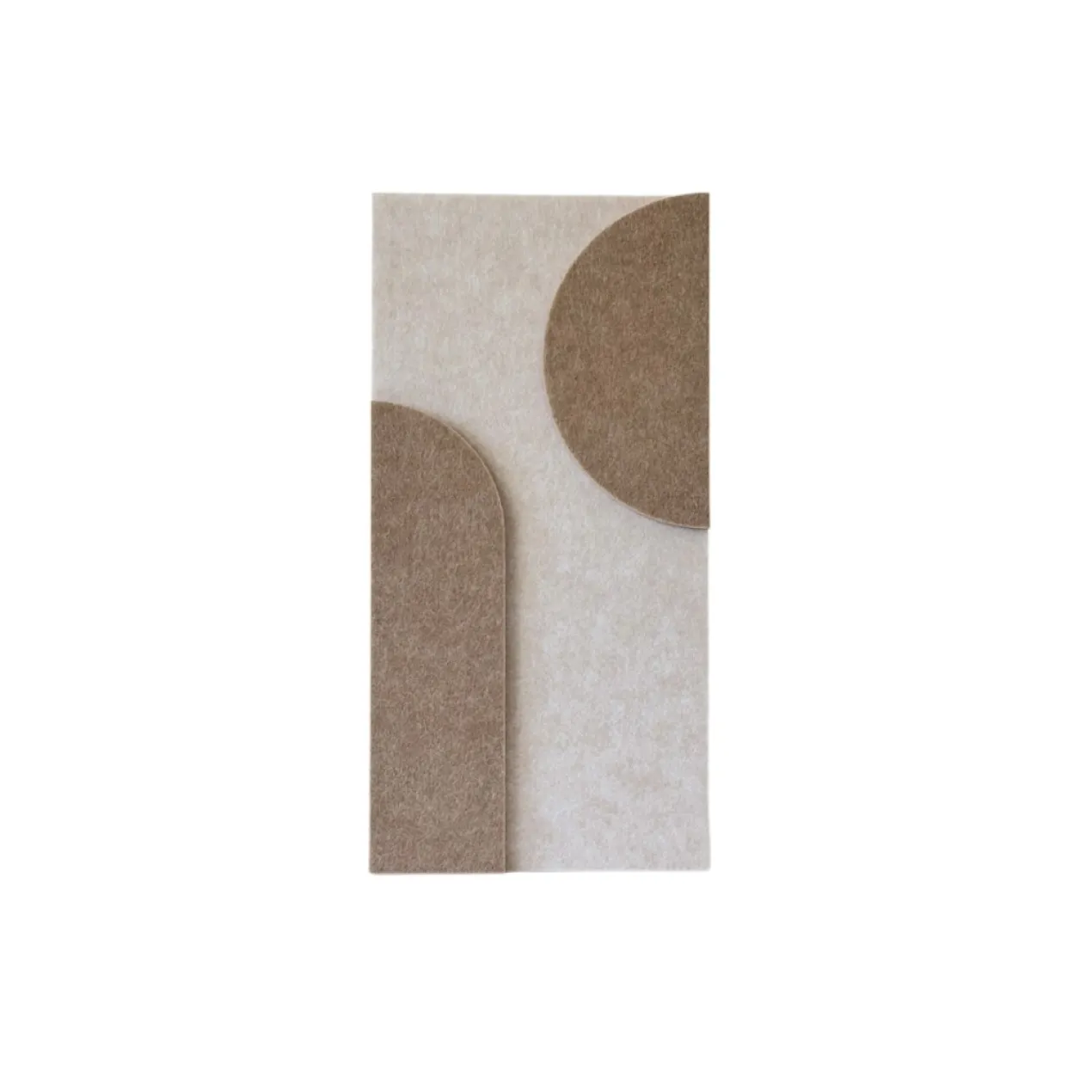 Wandpaneel Duet 40x20 cm beige/brown - set van 4