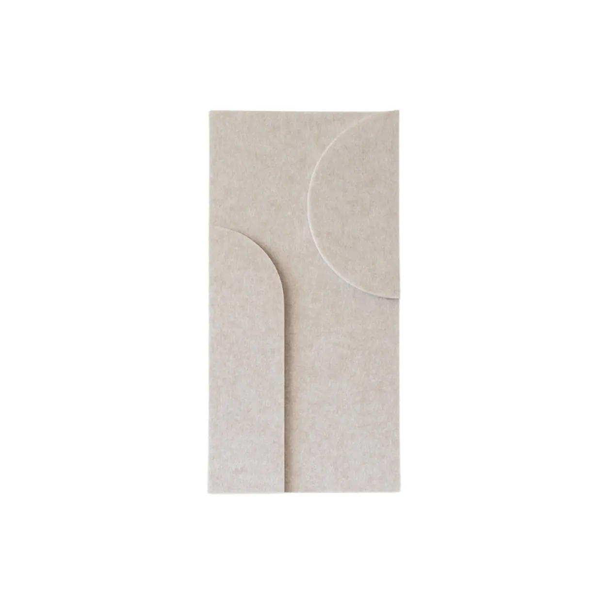 Wandpaneel Duet 40x20 cm beige - set van 4