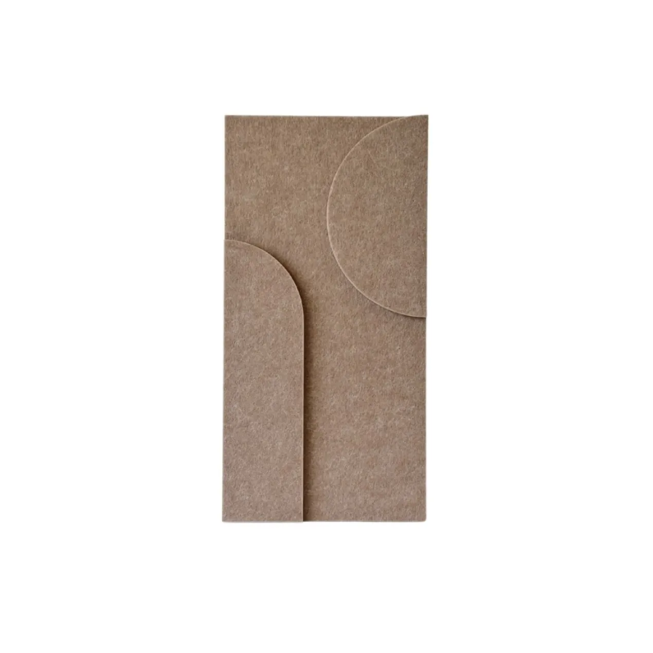 Wandpaneel Duet 40x20 cm brown - set van 4