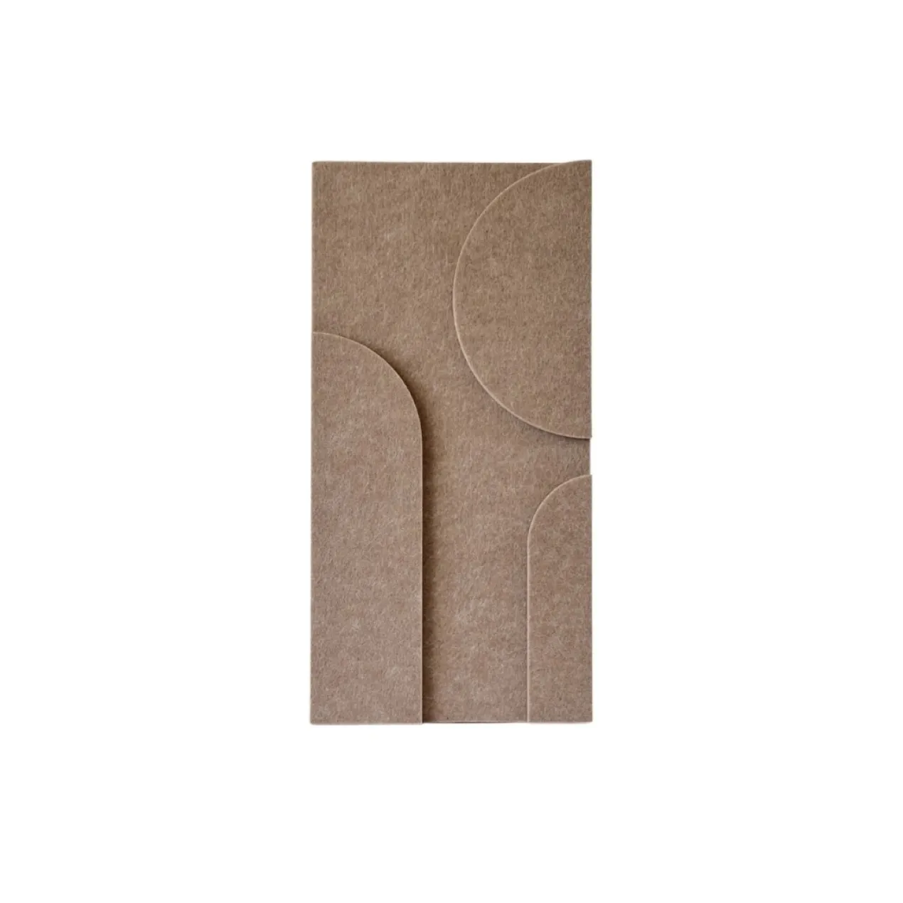 Wandpaneel Duet 40x20 cm brown - set van 4
