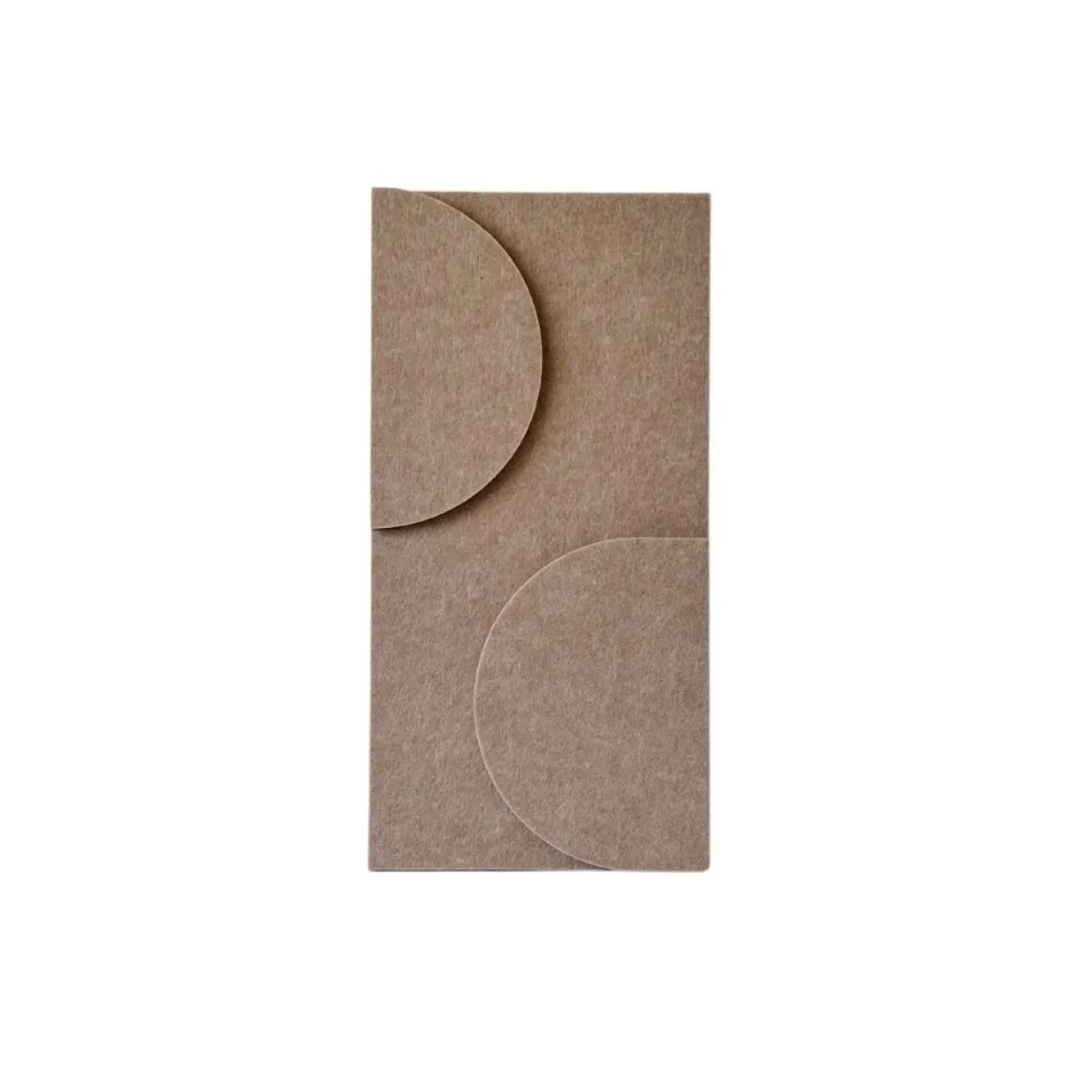 Wandpaneel Duet 40x20 cm brown - set van 4