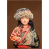 Wandpaneel geweven Tibetan Child taupe 120x180 cm