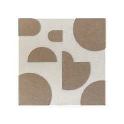Wandpaneel Luna beige/brown 40x40cm set van 4