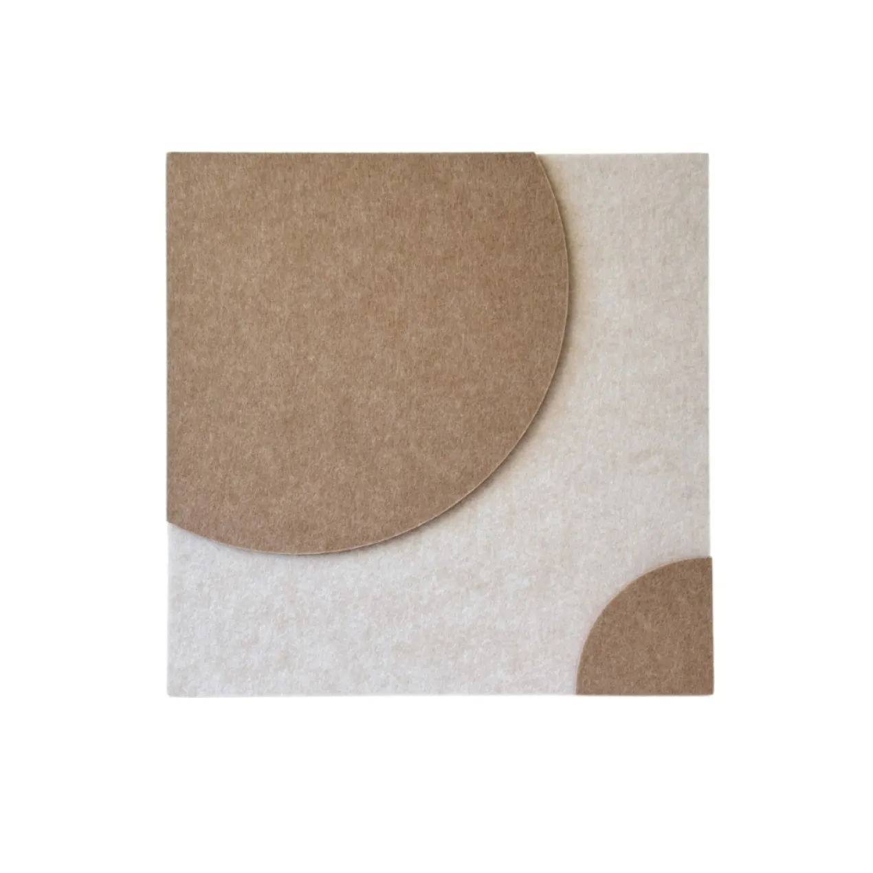 Wandpaneel Luna beige/brown 40x40cm set van 4