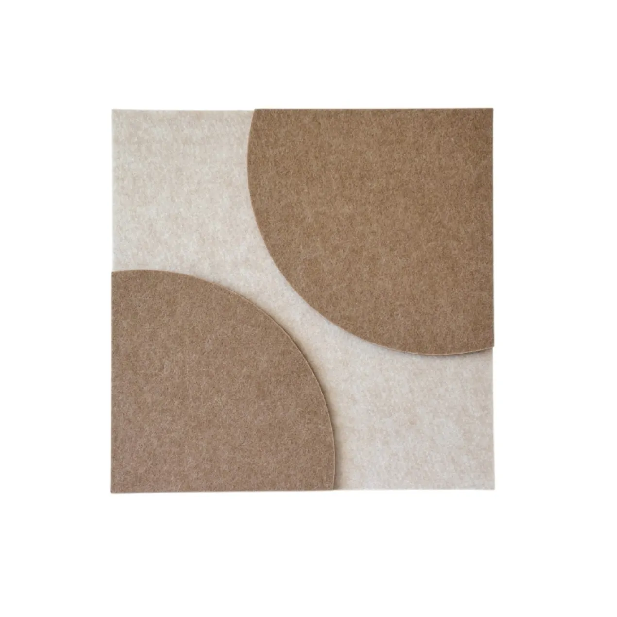 Wandpaneel Luna beige/brown 40x40cm set van 4