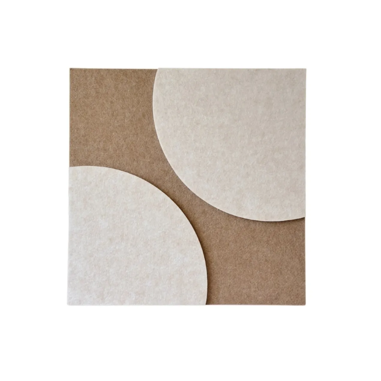 Wandpaneel Luna brown/beige 40x40 cm set van 4