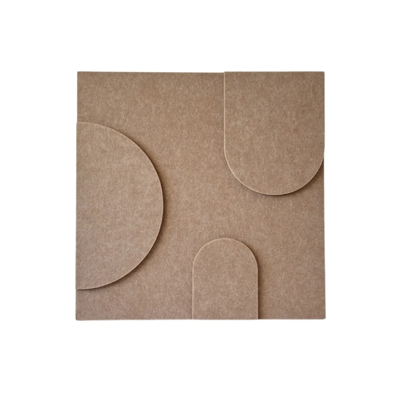 Wandpaneel Luna brown 40x40cm set van 4