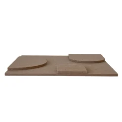 Wandpaneel Luna brown 40x40cm set van 4