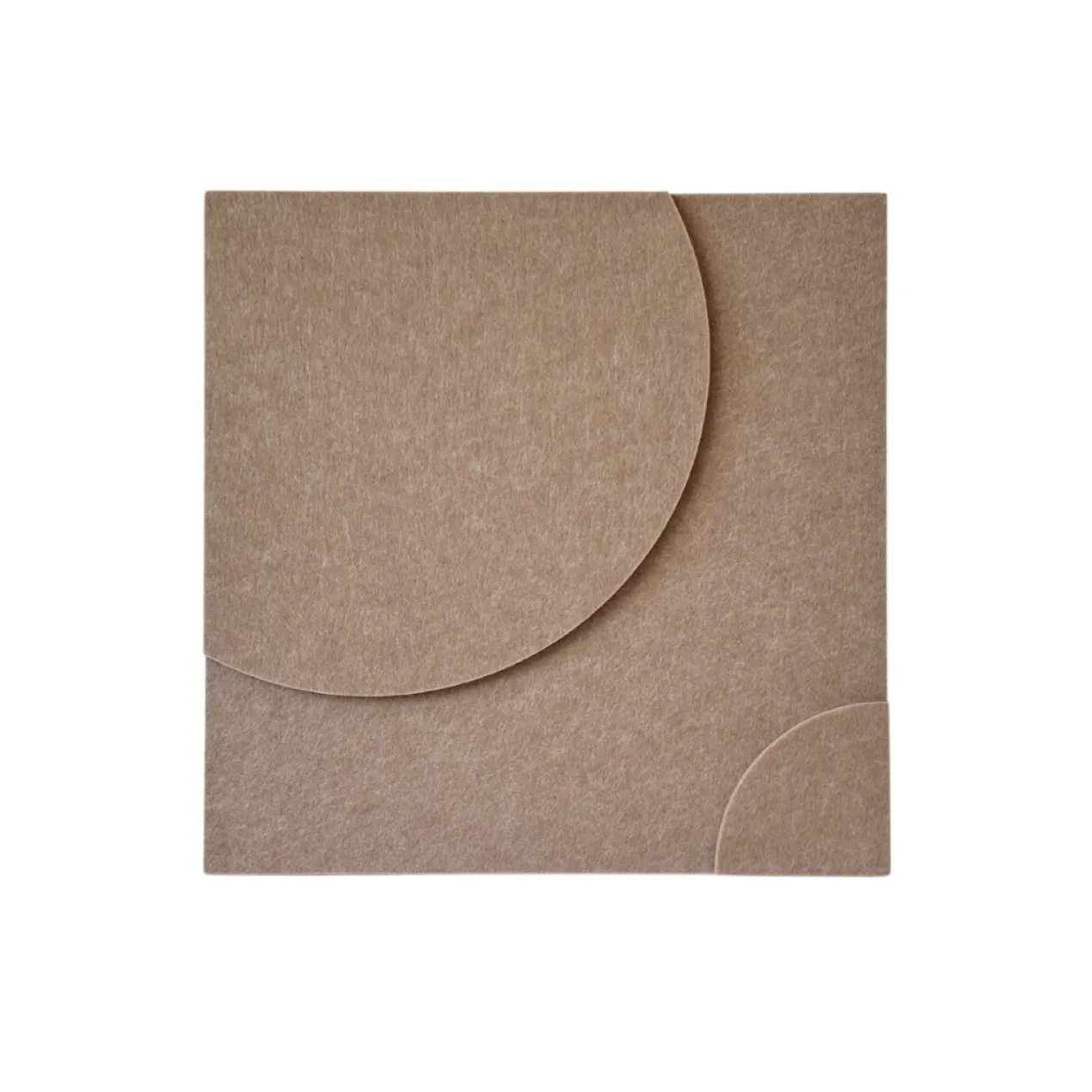Wandpaneel Luna brown 40x40cm set van 4