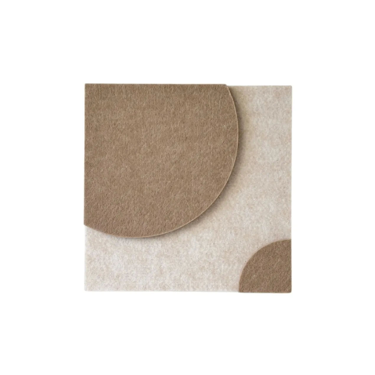 Wandpaneel Luna 20x20 cm beige/brown - set van 4