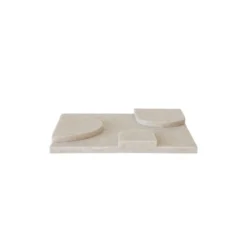 Wandpaneel Luna 20x20 cm beige - set van 4