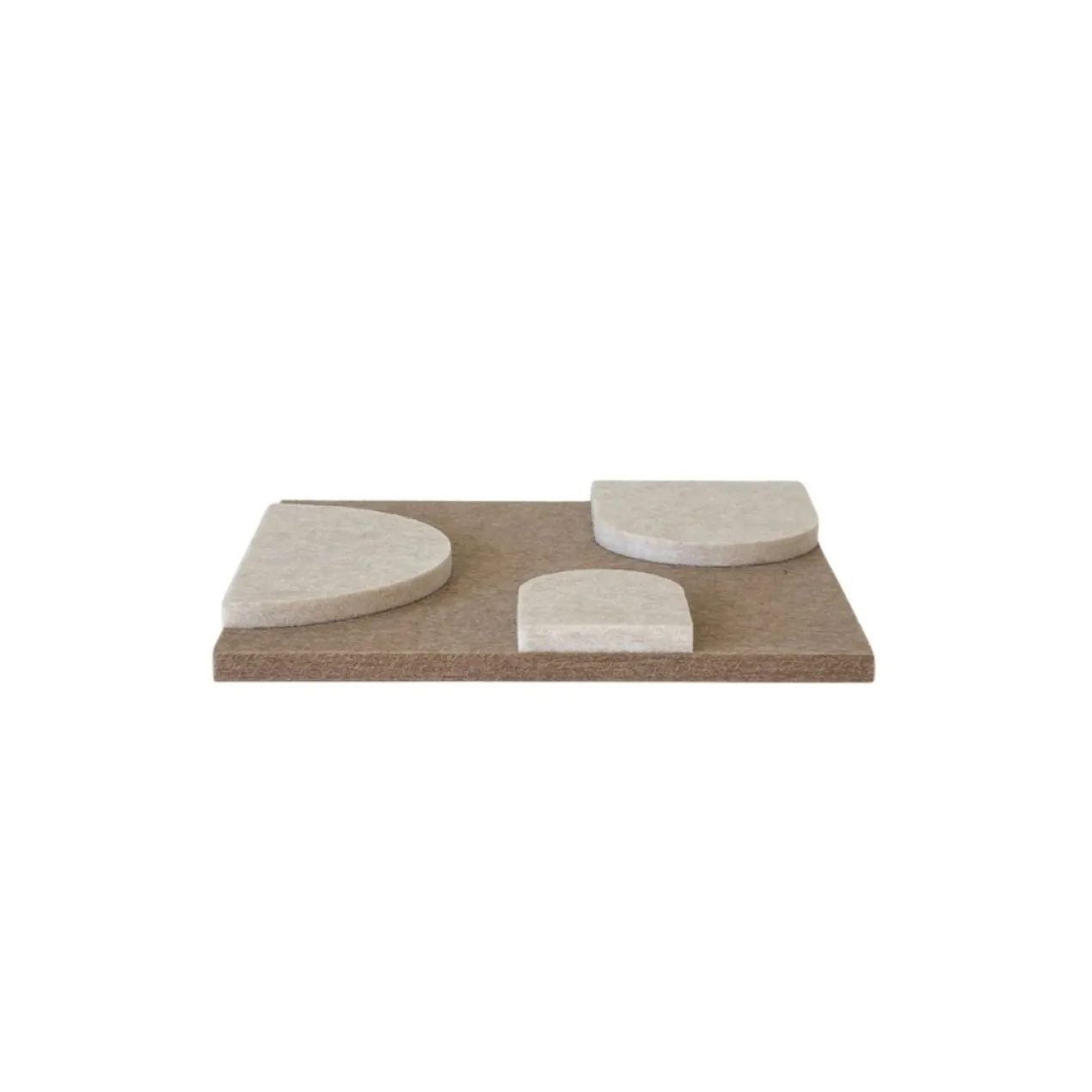 Wandpaneel Luna 20x20 cm brown/beige - set van 4