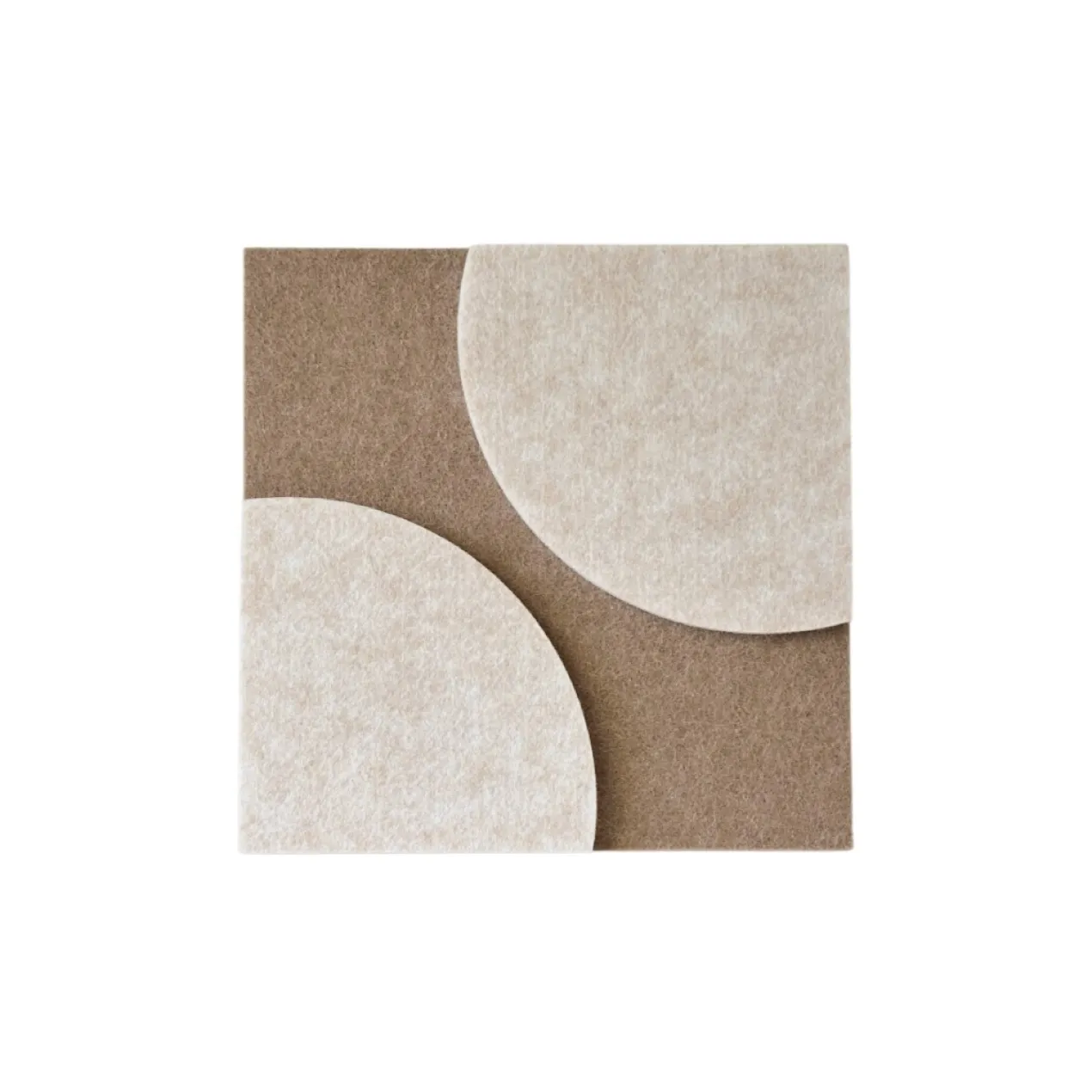 Wandpaneel Luna 20x20 cm brown/beige - set van 4