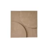 Wandpaneel Luna 20x20 cm brown - set van 4