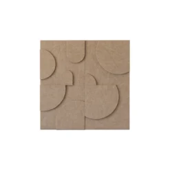 Wandpaneel Luna 20x20 cm brown - set van 4