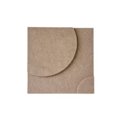 Wandpaneel Luna 20x20 cm brown - set van 4