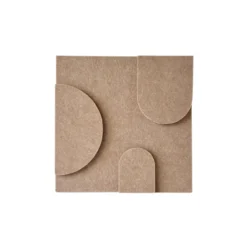 Wandpaneel Luna 20x20 cm brown - set van 4