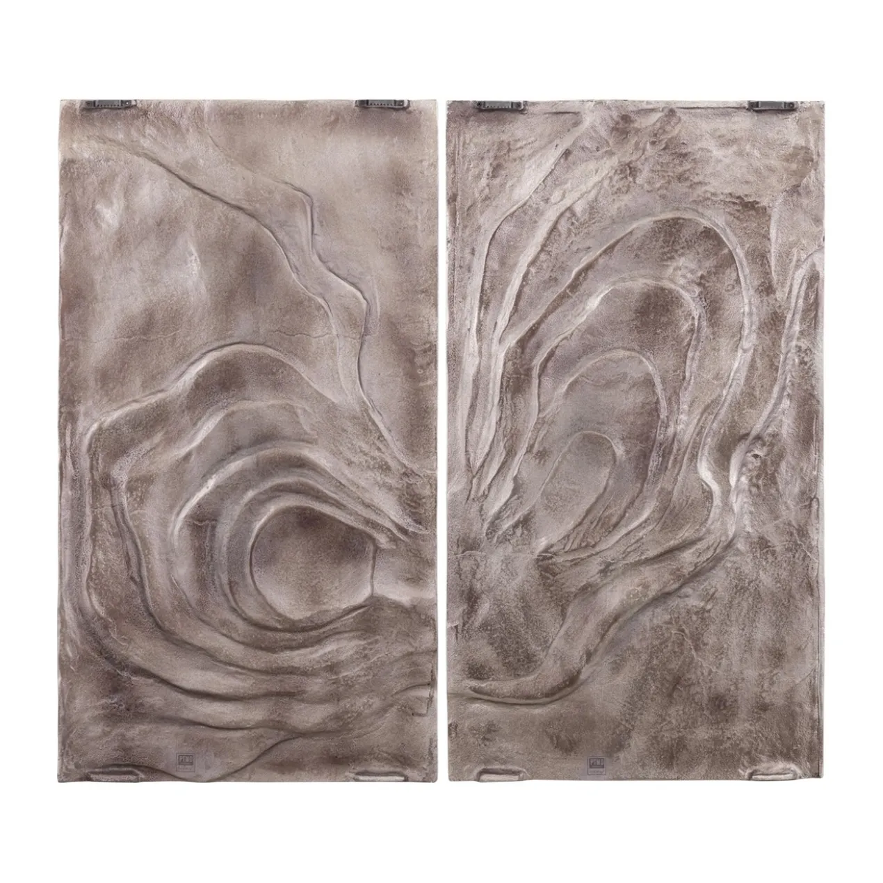 Wandpaneel Sierra brons 100x90 cm - set van 2