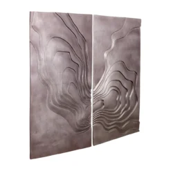 Wandpaneel Sierra brons 100x90 cm - set van 2