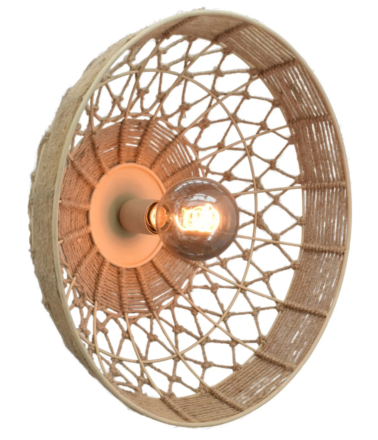 Wand / plafondlamp Noah medium naturel