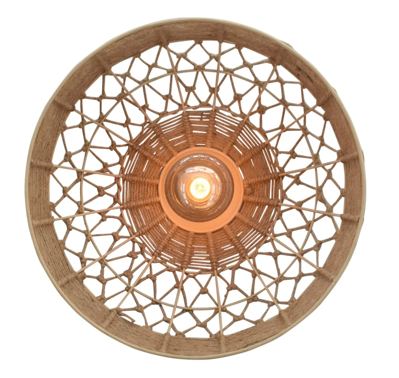 Wand / plafondlamp Noah medium naturel