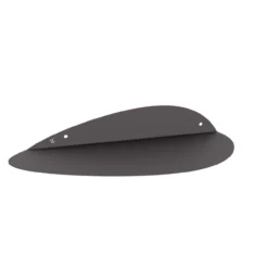 Wandplank Eggx zwart staal 36 cm