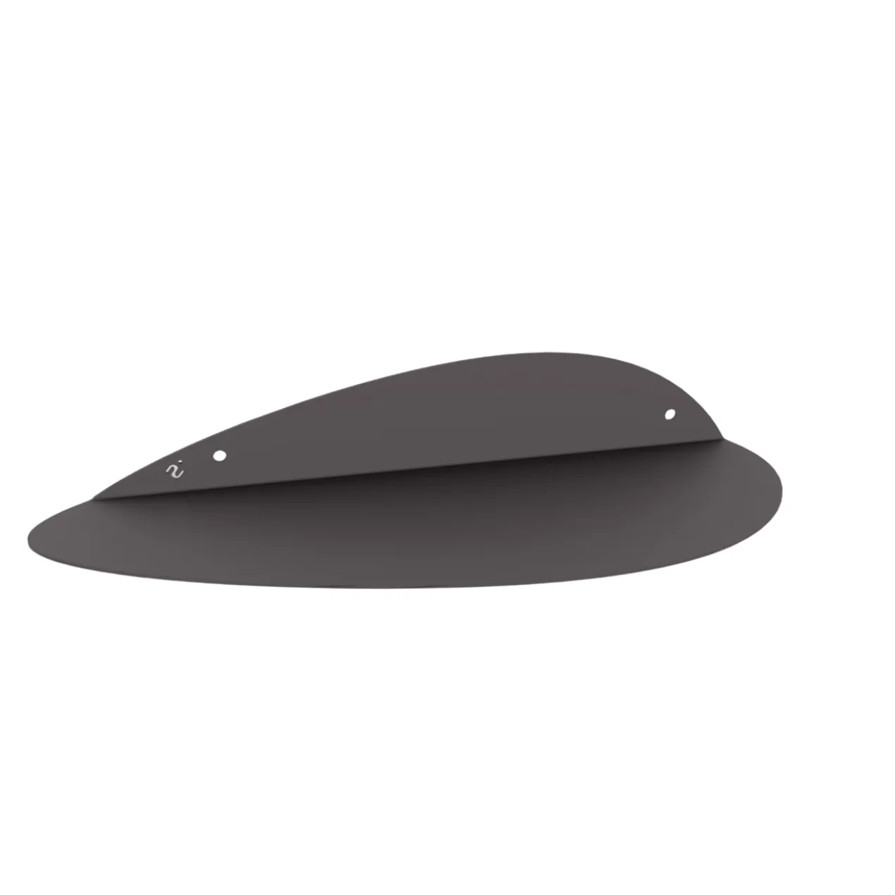 Wandplank Eggx zwart staal 36 cm