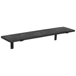 Wandplank Factory zwart set van 2 - ACFW67