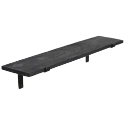 Wandplank Factory zwart set van 2 - ACFW67