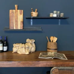 Wandplank Factory zwart S set van 3 - ACFW68