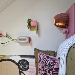 Wandplankje Ovaal lichtgrijs