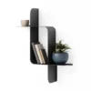 Wandplank Montage metaal zwart - set van 2