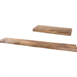 Wandplank Pure Mangohout – Set van 2 Groot
