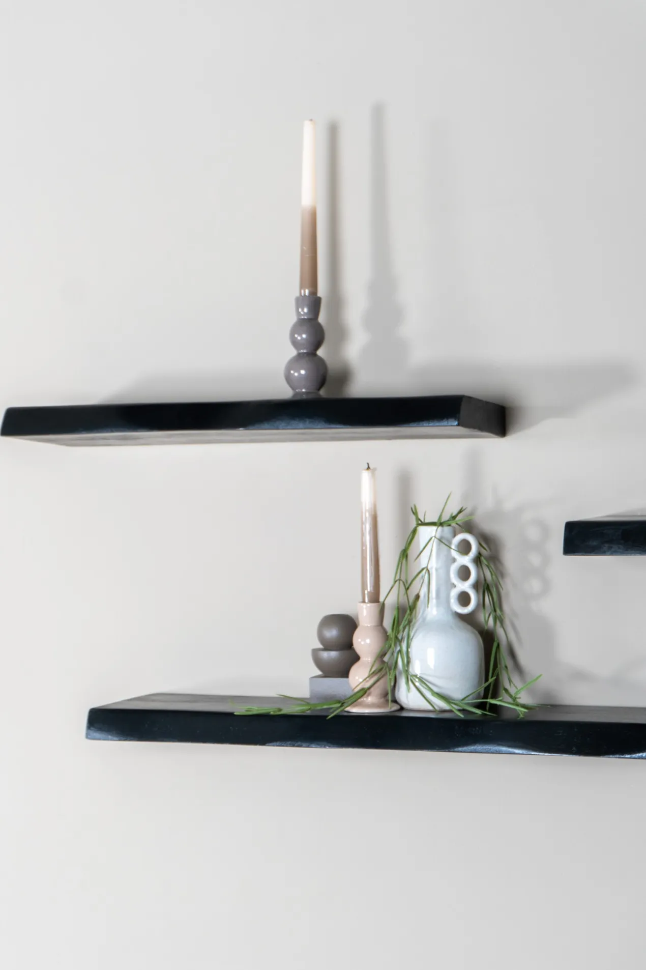 Wandplank Pure mango zwart 40 cm