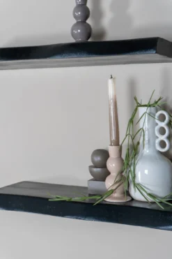 Wandplank Pure Zwart Mangohout 120cm