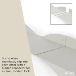 Wandplank Surf zand - set van 2