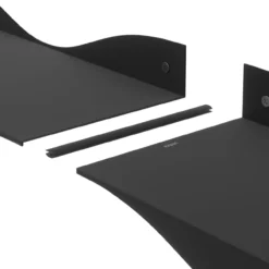 Wandplank Surf zwart - set van 2