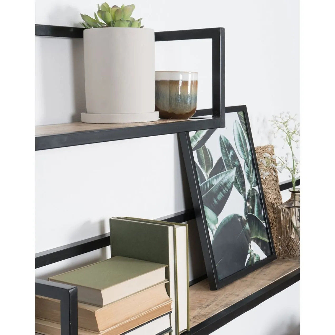 Wandplank Vintage groot - set van 3