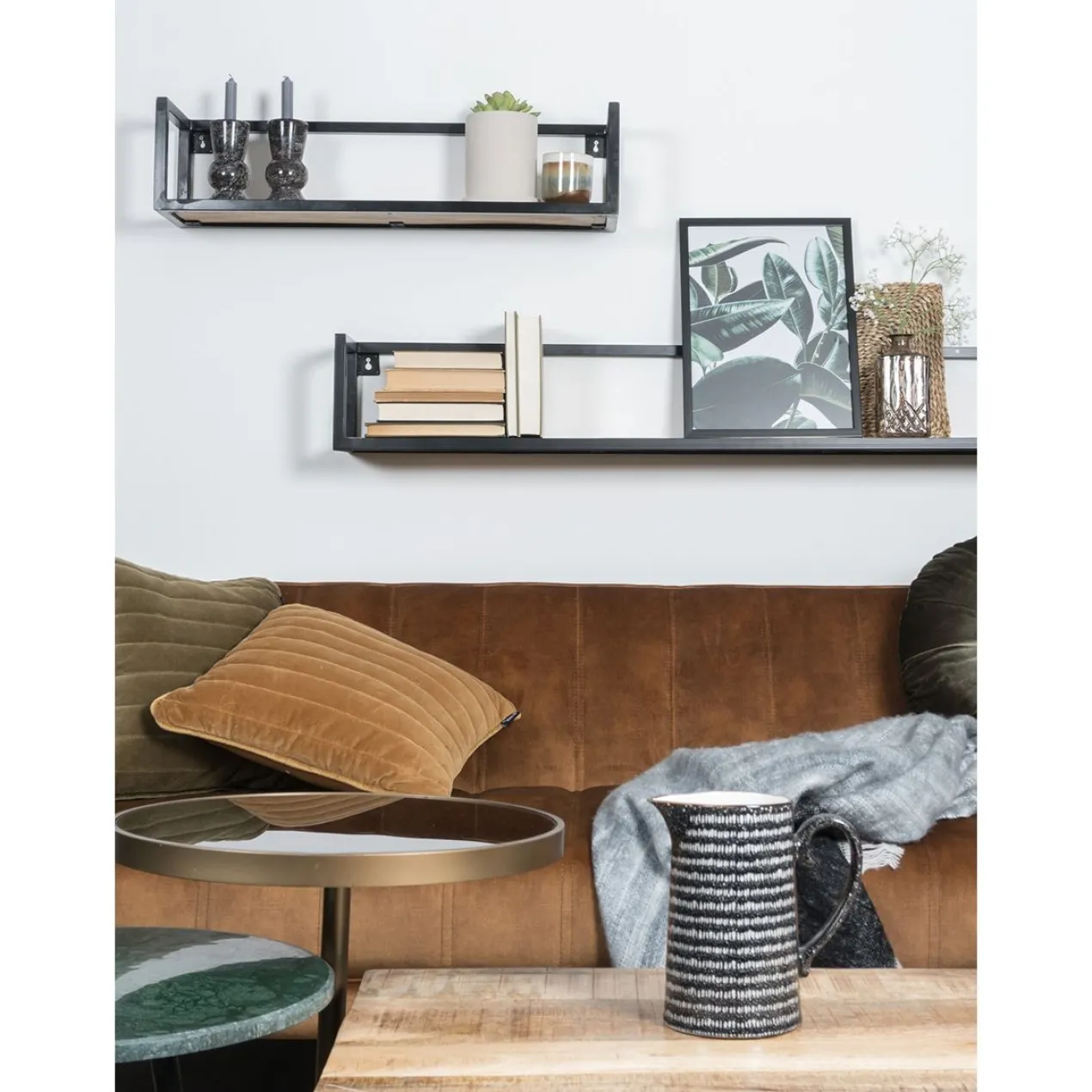 Wandplank Vintage groot - set van 3