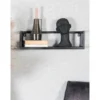 Wandplank Vintage zwart mangohout klein – set van 2