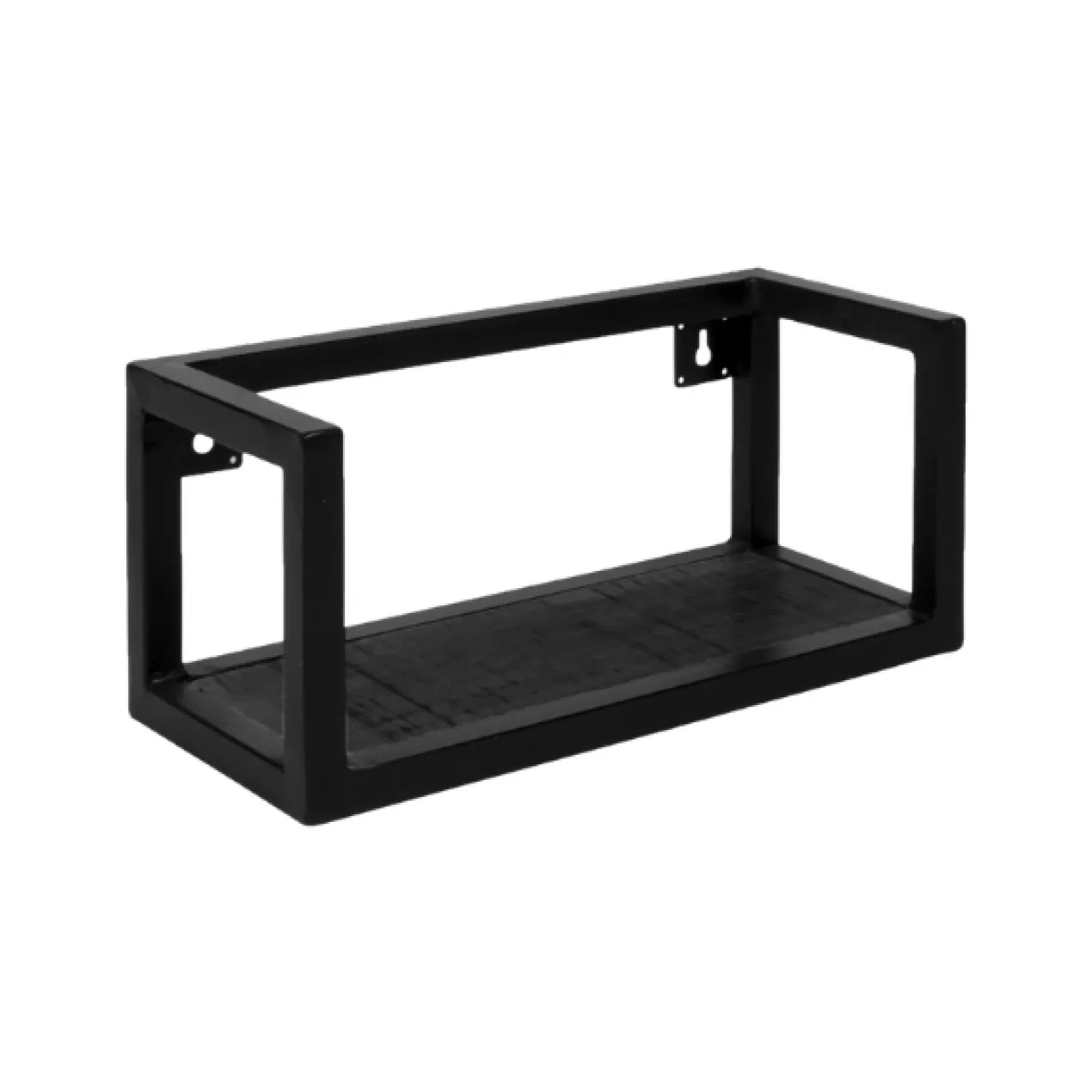 Wandplank Vintage zwart mangohout 37 cm