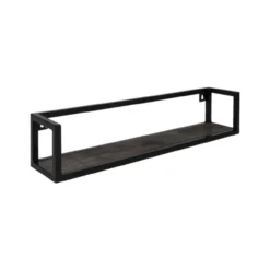 Wandplank Vintage Zwart Mangohout 60 cm