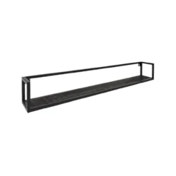 Wandplank Vintage Zwart Mangohout 140 cm