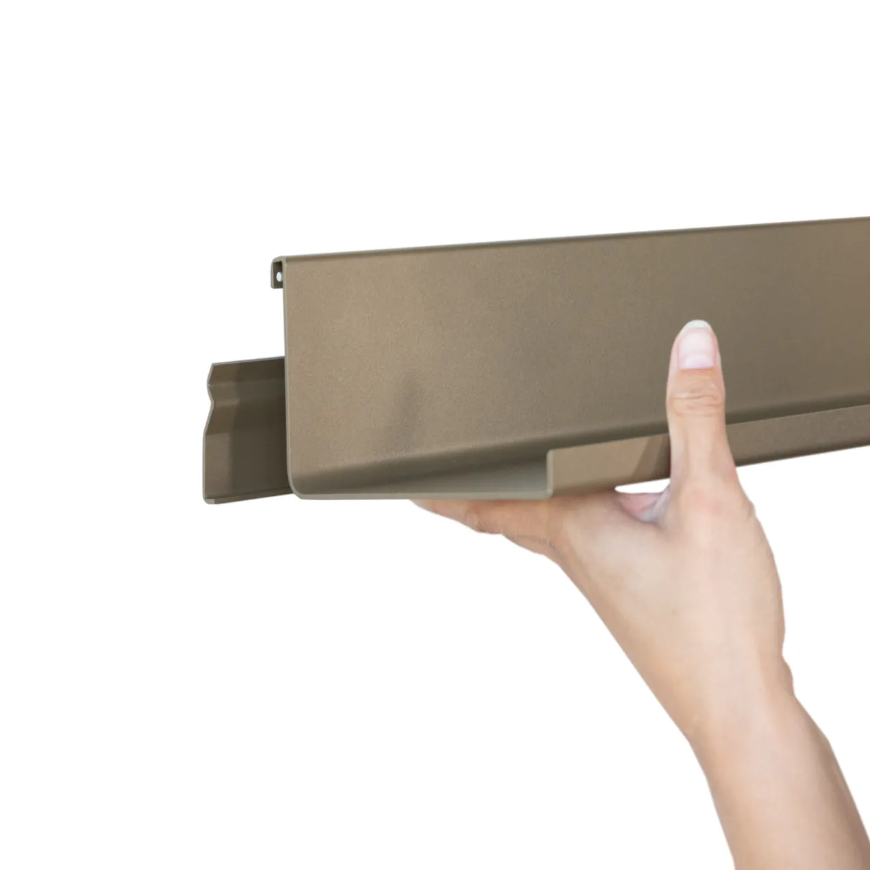Wandplank 120x15 cm anodic brons