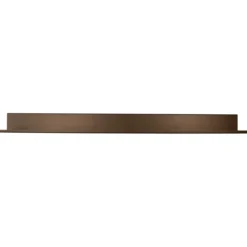 Wandplank 120x15 cm anodic bruin