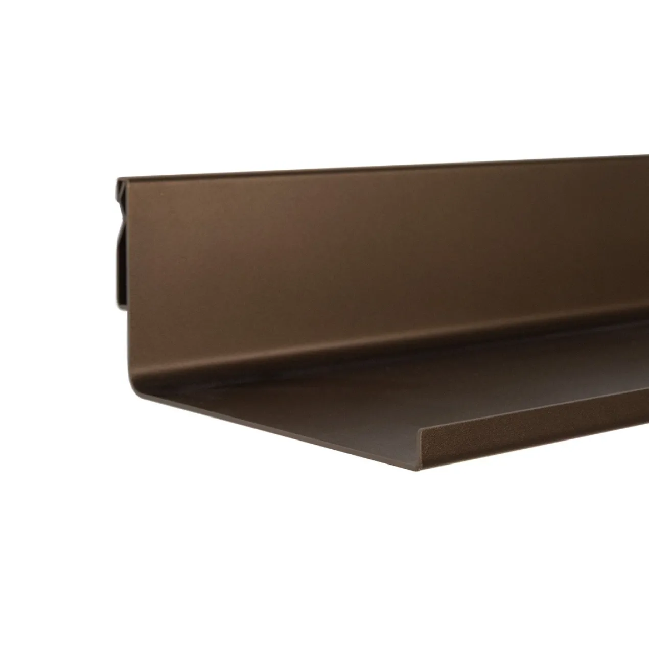 Wandplank 150x15 cm anodic bruin