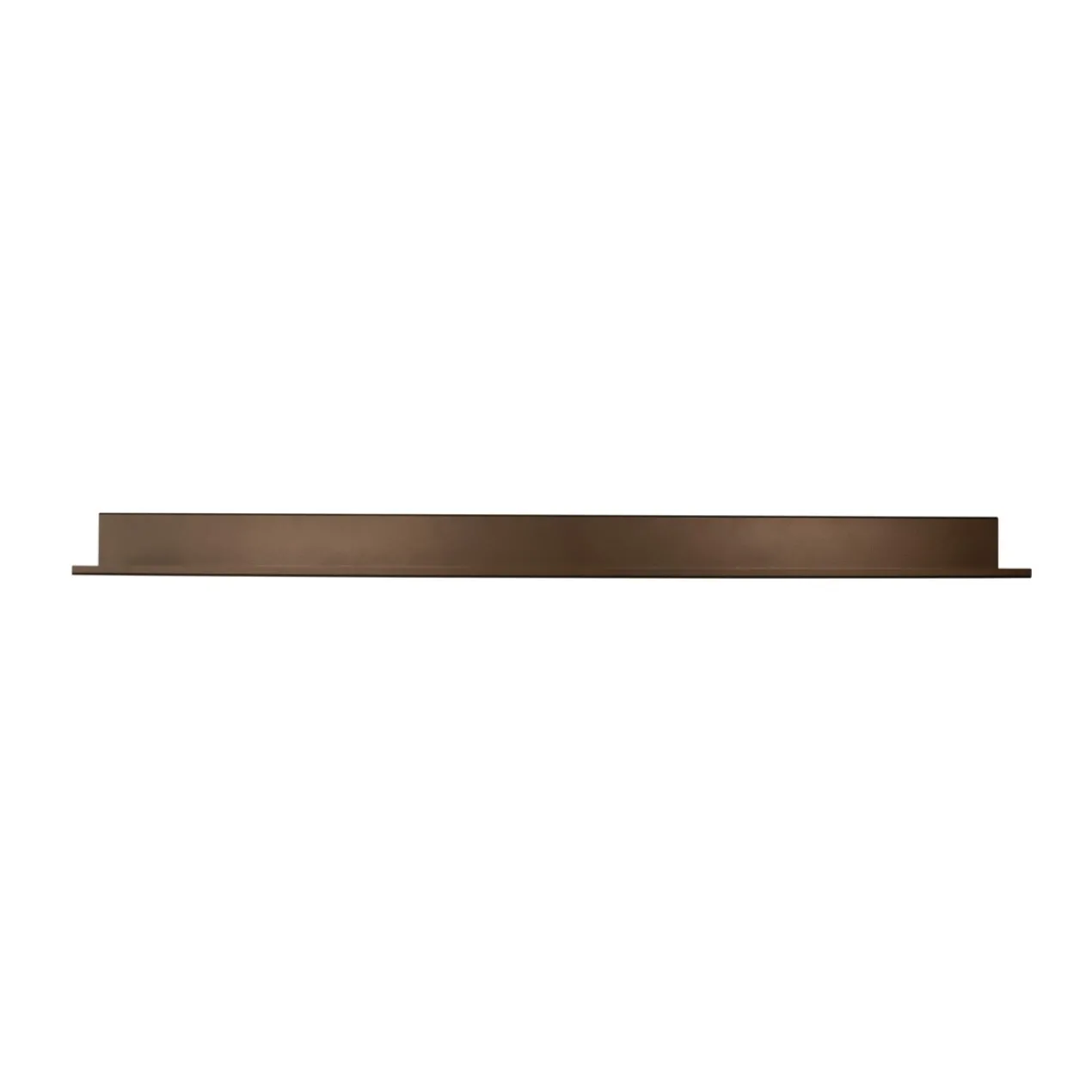 Wandplank 150x15 cm anodic bruin