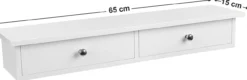 Wandplank zwevend met 2 lades Zwevende wandplank met 2 lades #1