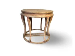 Wandtafel half rond zalmroze Wandtafel half rond uniek zalmroze